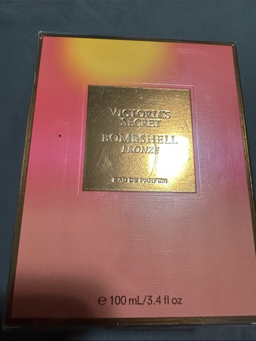Victoria's Secret Bombshell Bronze Pink & Gold Gradient Box
